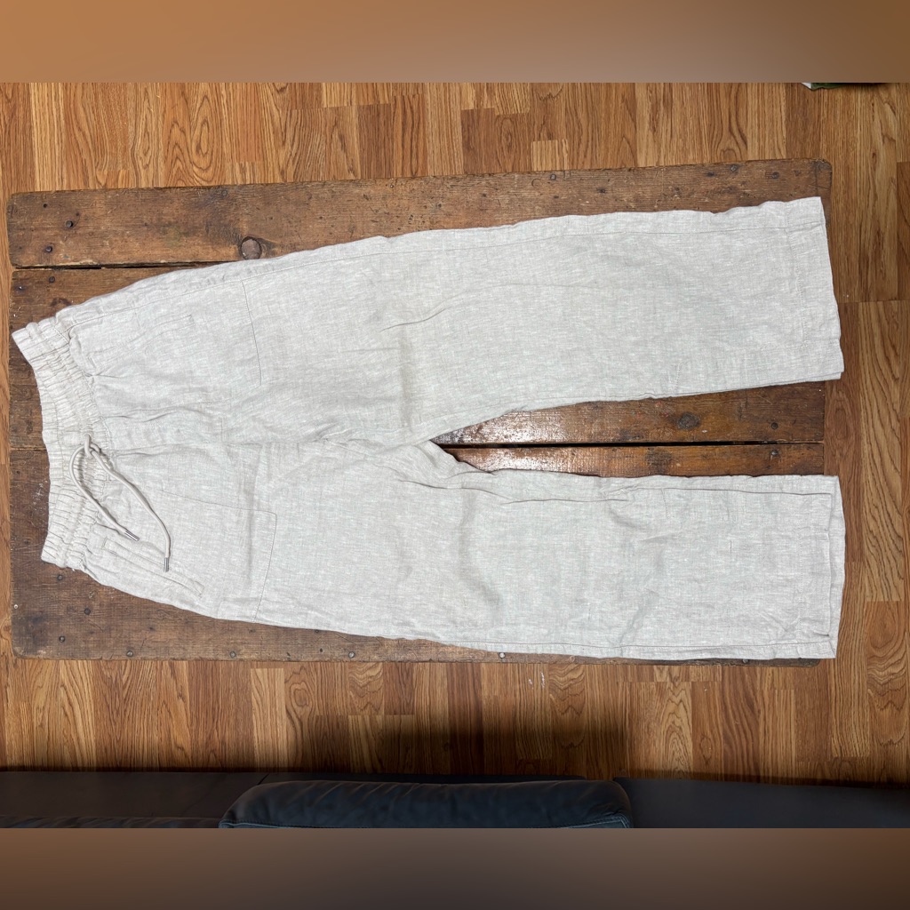 Athleta. High Waisted, Wide Leg Linen